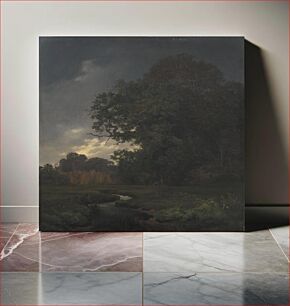 Πίνακας, Landscape with gray weather towards evening by Johan Thomas Lundbye