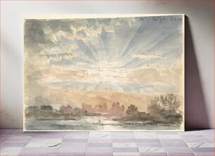 Πίνακας, Landscape with Rising Sun, December 1, 1828, 8:30 a.m