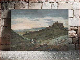 Πίνακας, Landscape with spiš castle, Ján Jakub Müller
