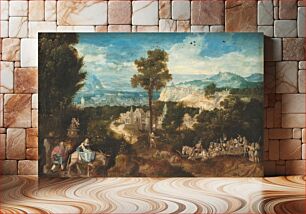 Πίνακας, Landscape with the Flight into Egypt by Herri Met De Bles
