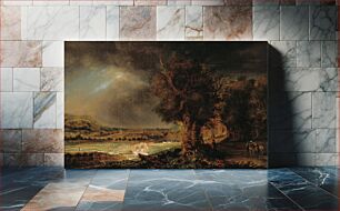 Πίνακας, Landscape with the Good Samaritan by Rembrandts Skole