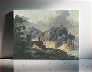 Πίνακας, Landscape with the ruins of the castle ii., Ján Jakub Müller