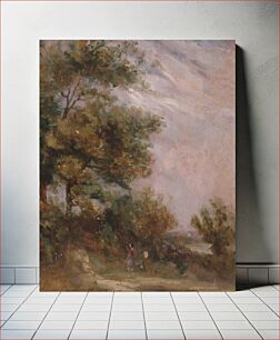 Πίνακας, Landscape with Trees and a Figure
