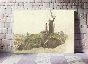 Πίνακας, Landscape with Windmill