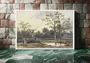 Πίνακας, Landschap met twee sprokkelaarsters by Georgius Jacobus Johannes van Os (1782–1861)