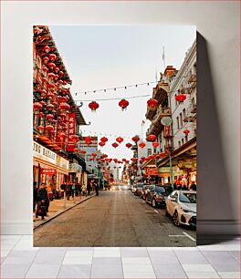 Πίνακας, Lanterns in Chinatown Φανάρια στην Chinatown