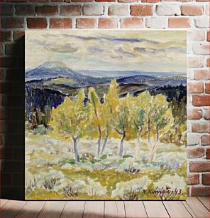 Πίνακας, Lapland mountain birches, 1943, Kullervo Koivisto