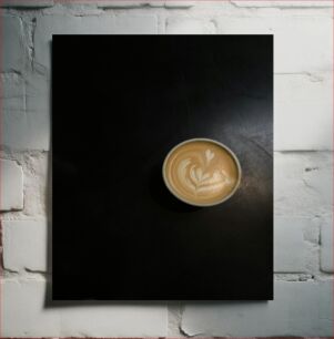 Πίνακας, Latte Art on Dark Surface Latte Art σε σκοτεινή επιφάνεια