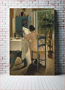 Πίνακας, Laurits Andersen Ring - Ved frokostbordet og morgenaviserne