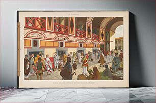Πίνακας, Le commerce, l'aula des marchands au Marche Trajanus, de Rome