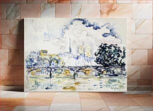 Πίνακας, Le Pont des Arts (1863–1935) by Paul Signac