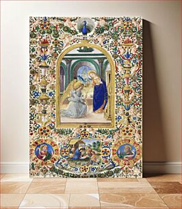 Πίνακας, Leaf from a Book of Hours: Annunciation, Nativity and Two Prophets (ca. 1485)