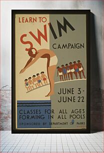 Πίνακας, Learn to swim campaign Classes for all ages forming in all pools Wagner