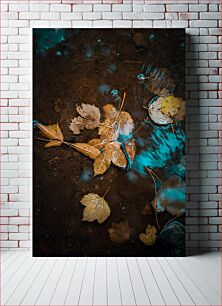 Πίνακας, Leaves in Water Φύλλα στο νερό