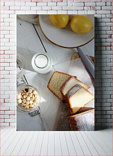 Πίνακας, Lemon Cake with Hazelnuts Κέικ λεμονιού με φουντούκια