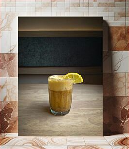 Πίνακας, Lemon Drink on Wooden Surface Ποτό λεμονιού σε ξύλινη επιφάνεια