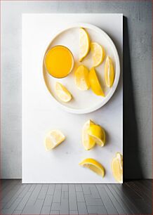 Πίνακας, Lemon Juice with Lemon Slices Χυμός λεμονιού με φέτες λεμονιού