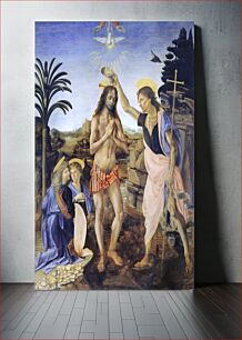 Πίνακας, Leonardo da Vinci's Baptism of Christ (1470-1480)