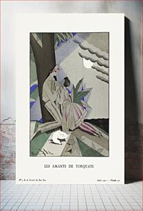 Πίνακας, Les amants de torquate (1921) by Charles Martin, published in Gazette du Bon Ton