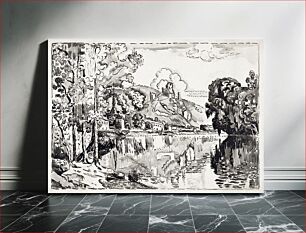 Πίνακας, Les Andelys on a Summer Morning (1923) by Paul Signac