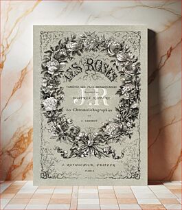 Πίνακας, Les roses : histoire, culture, description book cover, botanical illustrations by François-Frédéric Grobon