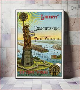 Πίνακας, Liberty enlightening the world as to the best six cord thread in the market