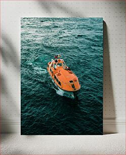Πίνακας, Lifeboat on the Sea Ναυαγοσωστική λέμβος στη θάλασσα
