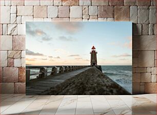 Πίνακας, Lighthouse by the Sea Φάρος δίπλα στη θάλασσα