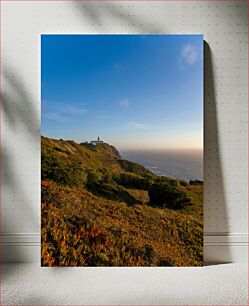 Πίνακας, Lighthouse on Clifftop at Sunset Φάρος στο Clifftop στο ηλιοβασίλεμα