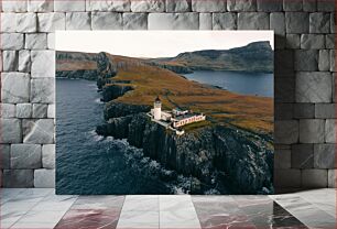 Πίνακας, Lighthouse on Rocky Cliff Φάρος στο Rocky Cliff