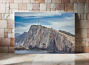 Πίνακας, Lighthouse on Rocky Cliff Φάρος στο Rocky Cliff