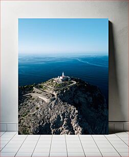 Πίνακας, Lighthouse Overlooking the Sea Φάρος με θέα στη Θάλασσα