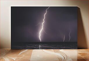 Πίνακας, Lightning Over Sea Κεραυνός πάνω από τη θάλασσα