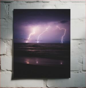 Πίνακας, Lightning Over the Sea Κεραυνός Πάνω από τη Θάλασσα