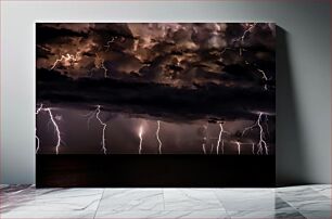 Πίνακας, Lightning Storm Over the Sea Καταιγίδα κεραυνών πάνω από τη θάλασσα