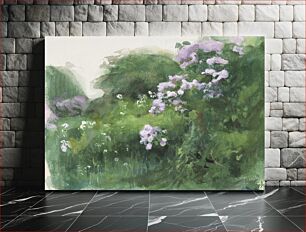 Πίνακας, Lilac bush, 1880 - 1937, Eero Järnefelt