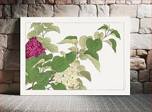 Πίνακας, Lilac flower, Japanese woodblock art
