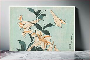 Πίνακας, Lilies (ca.1833–1834) in high resolution by Katsushika Hokusai