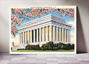 Πίνακας, Lincoln Memorial, Washington, D. C. (1930–1945) chromolithograph art