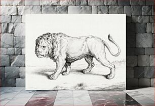 Πίνακας, Lion by Jean Bernard (1775-1883)