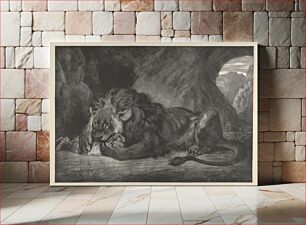 Πίνακας, Lion of the Atlas Mountains by Eugène Delacroix