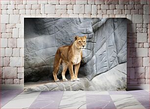 Πίνακας, Lioness at the Zoo Λιονταρίνα στο ζωολογικό κήπο