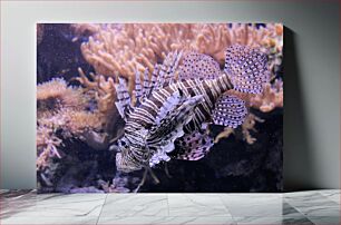 Πίνακας, Lionfish in Coral Reef Λεοντόψαρο στον Κοραλλιογενή Ύφαλο