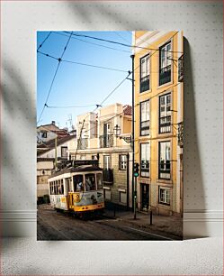 Πίνακας, Lisbon Tram and Historic Buildings Τραμ της Λισαβόνας και ιστορικά κτίρια