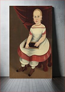 Πίνακας, Little Girl with Slate (c. 1845) by Prior-Hamblin School