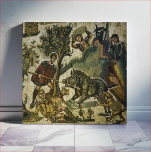 Πίνακας, Little Hunt mosaic, Villa del Casale, Piazza Armerina, Sicily, Italy