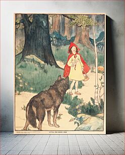 Πίνακας, Little Red Riding Hood (1919), vintage illustration by Elizabeth Tyler