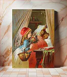 Πίνακας, Little Red Riding Hood, illustration by Carl Offterdinger