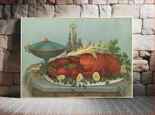 Πίνακας, Lobster, eggs, celery by Robert D. Wilkie
