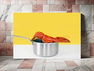 Πίνακας, Lobster in a Pot Αστακός σε γλάστρα